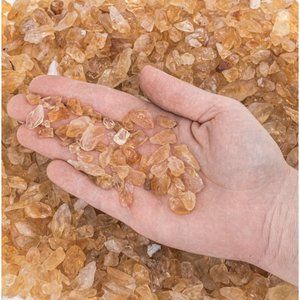 25g Raw Crushed Citrine Crystal Pieces Golden Yellow Gemstones Rough Gem Rock